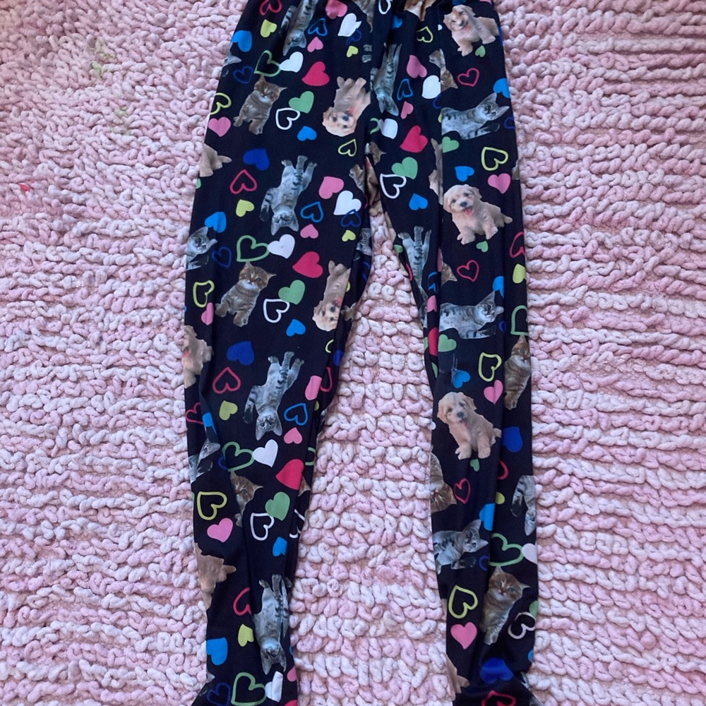 Sweet sassy black cat dog leggings XL🌸